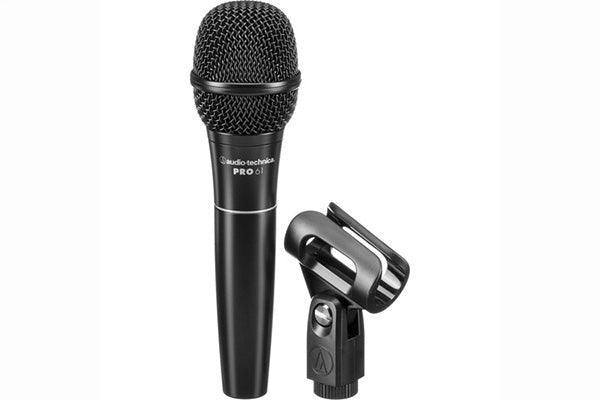 Audio-Technica PRO61 Hypercardioid dynamic handheld microphone w/ 15' XLRF - XLRM cable - Creation Networks