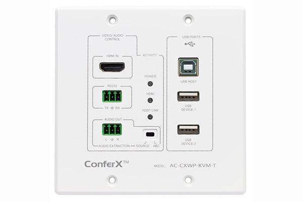 AV Pro Edge AC-CXWP-KVM-KIT HDMI and Bi-Directional USB Wall Plate Transmitter and Receiver via HDBaseT Kit - Creation Networks