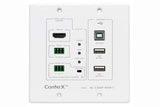 AV Pro Edge AC-CXWP-KVM-KIT HDMI and Bi-Directional USB Wall Plate Transmitter and Receiver via HDBaseT Kit - Creation Networks
