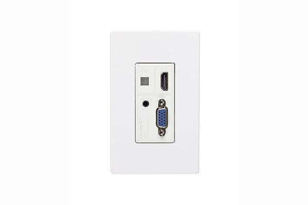 AV Pro Edge AC-CXWP-VGA-T HDMI or VGA Wall Plate Transmitter via HDBaseT - Creation Networks