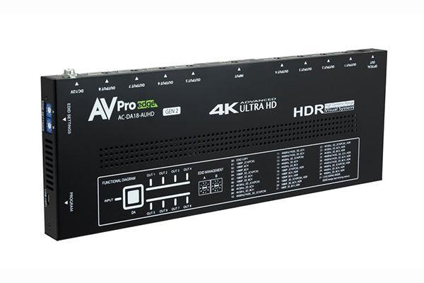 AV Pro Edge AC-DA18-AUHD-GEN2 Full 18Gbps Distribution Amplifier with advanced EDID management - Creation Networks