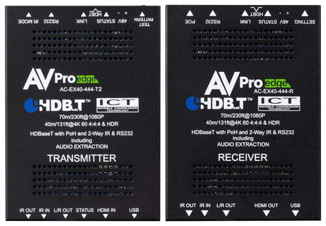 AV Pro Edge AC-EX40-444-KIT Ultra Slim 40m (70m HD) 4K60 4:4:4, HDR HDBaseT Extender - Creation Networks