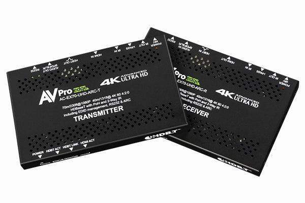 AV Pro Edge AC-EX70-UHD-ARC Ultra Slim 4K HDMI via HDBaseT 70 Meter Extender with Audio Return Channel - Creation Networks