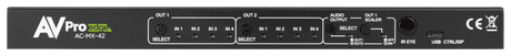 AV Pro Edge AC-MX-42 18Gbps 4K60 4:4:4, 4x2 Matrix & Auto Switch/AVR Bypass - Creation Networks