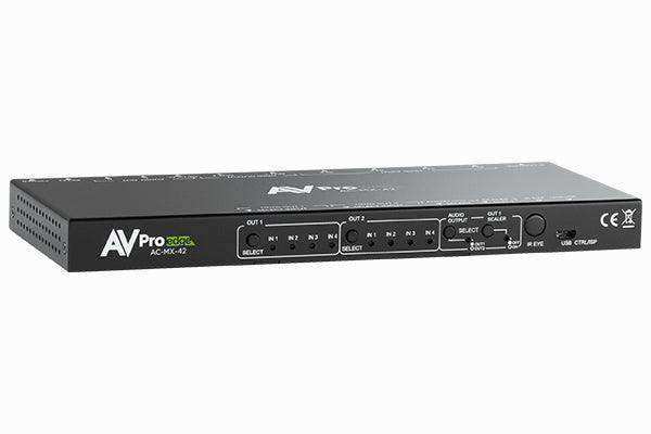 AVPro Edge AC-MX-42 4x2 18Gbps 4K60 Matrix Switch – Creation Networks