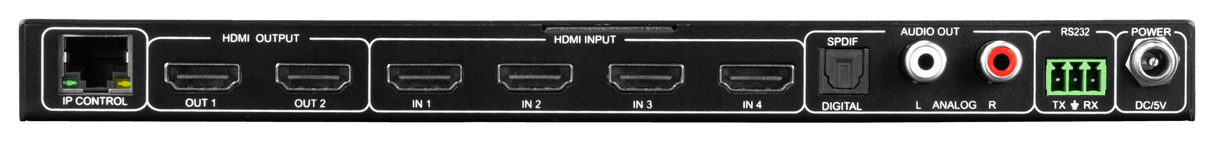 AV Pro Edge AC-MX-42X Four Input by Two Output HDMI Matrix Switcher - Creation Networks