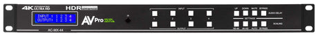 AV Pro Edge AC-MX-44 18Gbps 4K60 4:4:4, 4x4 Matrix - Creation Networks