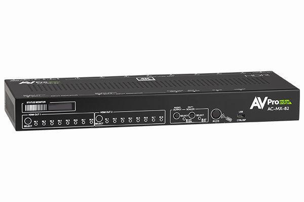 AV Pro Edge AC-MX-82 18Gbps 4K60 4:4:4, 8x2 Matrix & Auto Switch/AVR Bypass - Creation Networks