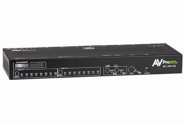 AV Pro Edge AC-MX-82RM 18Gbps 4K60 4:4:4, 8x2 Matrix & Auto Switch/AVR Bypass - Creation Networks