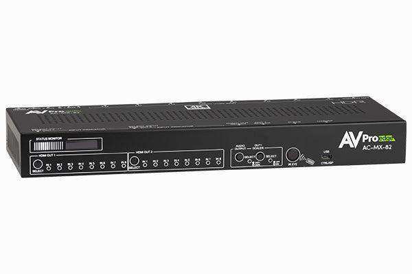 AVPro Edge AC-MX-82RM 18Gbps 4K60 4:4:4, 8x2 Matrix & Auto Switch/AVR ...