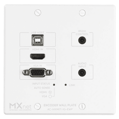 AV Pro Edge AC-MXNET-1G-EWP MXNet 1G Wall Plate Encoder Device - Creation Networks