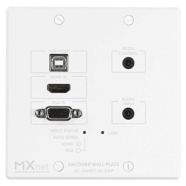 AV Pro Edge AC-MXNET-1G-EWP MXNet 1G Wall Plate Encoder Device - Creation Networks