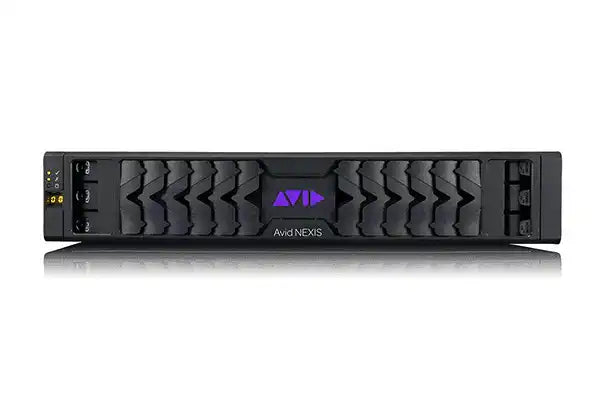 Avid NEXIS | F5 400TB, Half populated 4x 100TB Media Packs, includes; two SSDs, two 10TB spare drives, two 220V PSU, 5 cooling modules, rack mount kit. ExpertPlus with Hardware Support Video AVID