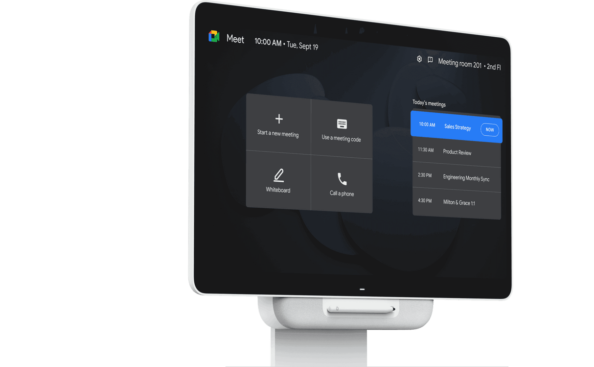 Avocor AVM-2770-NA Google Meet Series One Desk 27 Interactive Display - Creation Networks