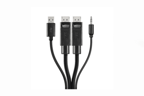 Belkin Dual-Head DisplayPort to DisplayPort KVM Combo Cable - F1D9020B10T - Creation Networks