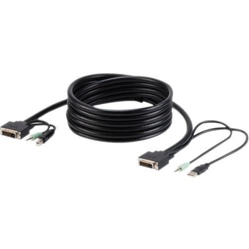 Belkin TAA DVI/USB/AUD SKVM CBL, DVI-D M/M; USB A/B, 6' - 6 ft KVM Cable-F1D9012B06T - Creation Networks