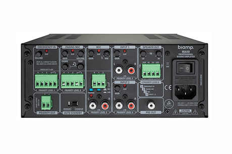 Biamp Commercial MA60 60W Mixing Amplifier -911.0662.900 - Creation Networks