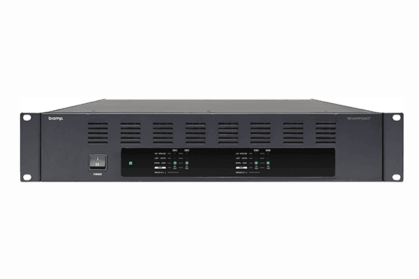 Biamp Commercial REVAMP4120T 4-channel 100V bridgeable digital power amplifier, 4 x 120W - 911.0656.900 - Creation Networks