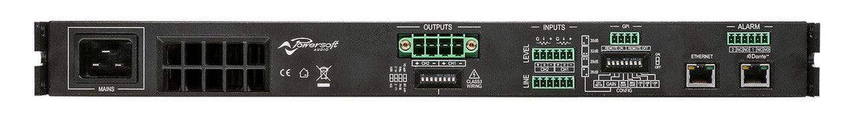 Biamp Community ALC-3202D 2 Channels x 3200W + DSP and Dante Amplified Loudspeaker Controller - 911.1352.900 - Creation Networks