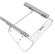 Biamp Community BFR22HW 22-inch BalancePoint Horizontal Fly Rails (White) - 911.1356.900 - Creation Networks