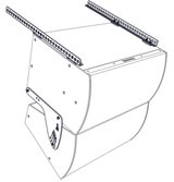 Biamp Community BFR22HW 22-inch BalancePoint Horizontal Fly Rails (White) - 911.1356.900 - Creation Networks