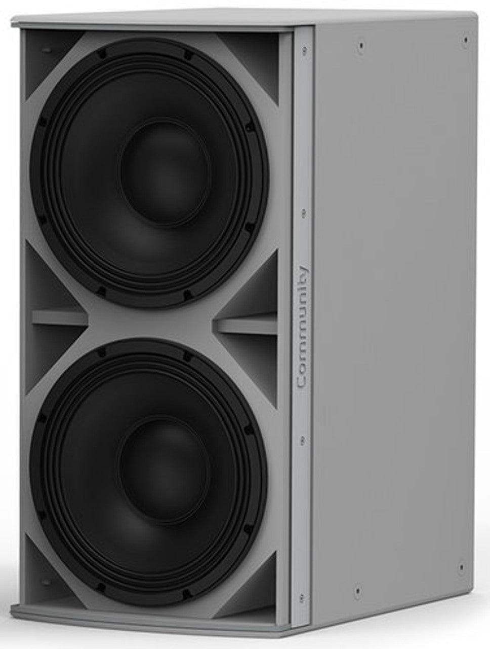 Biamp Community IS6-218WR Medium Power Dual 18-Inch Subwoofer (Weather-Resistant, Grey) - Creation Networks