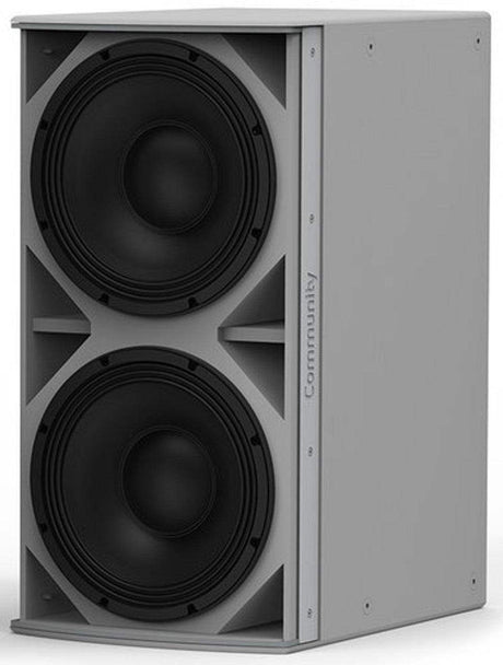Biamp Community IS6-218WR Medium Power Dual 18-Inch Subwoofer (Weather-Resistant, Grey) - Creation Networks