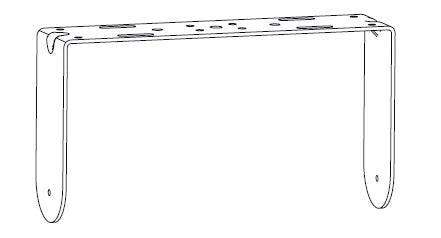 Biamp Community IUB2082WRG U-Bracket for IC6-2082 (Weather-Resistant, Grey) - Creation Networks