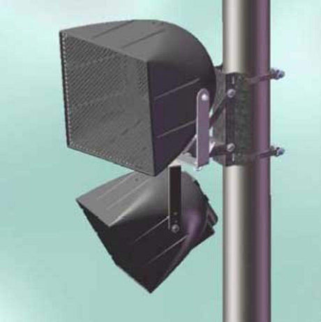 Biamp Community PMB-2RR Pole Mount Bracket, Single/Dual Loudspeakers, Pan-Tilt - Creation Networks