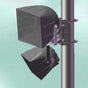 Biamp Community PMB-2RR Pole Mount Bracket, Single/Dual Loudspeakers, Pan-Tilt - Creation Networks