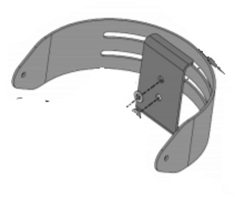Biamp Community R-VTY35 Vari-Tilt Yoke for R.35 Enclosure (Grey) - 911.1302.900 - Creation Networks