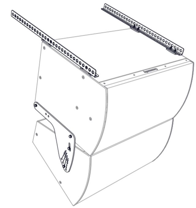 Biamp Community VAB-BFR38 I SERIES Subwoofer Above Full-Range Vertical Array (Black) - 911.1316.900 - Creation Networks