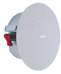 Biamp Desono CM20DTS 4.25” two-way thin edge design ceiling loudspeaker 100-70 volt / 20 watts, 16 ohms / 60 watts, white, front frame integrated neodymium magnets and shallow back can (Pair) - Creation Networks