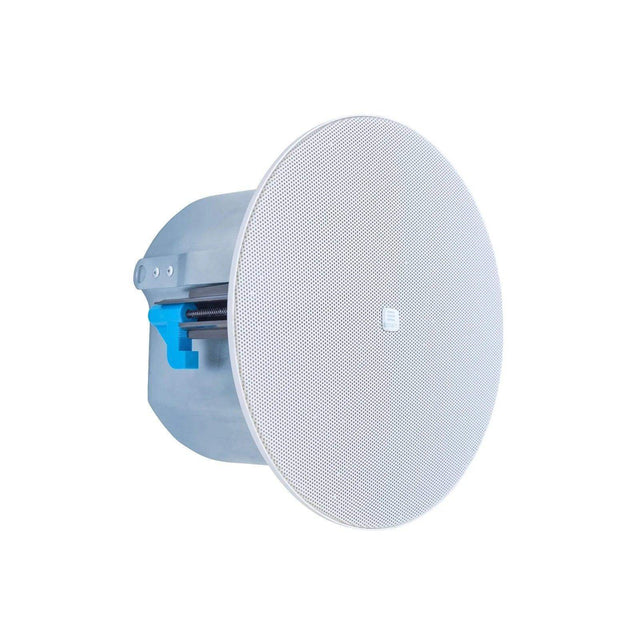 Biamp Desono CM60DTD 6.5” two-way thin edge design ceiling loudspeaker 100-70 volt / 60 watts, 16 ohms / 120 watts, white, front frame integrated neodymium magnets and back can (Pair) - Creation Networks