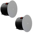 Biamp Desono DX-IC10-W 10” High Output Coaxial In-Ceiling Loudspeaker w/ HF compression driver. 8 Ohm or 70V/100V operation (White / Pair) - 910.0100.900 - Creation Networks