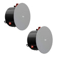 Biamp Desono DX-IC8-W 8” High Output Coaxial In-Ceiling Loudspeaker w/ HF compression driver. 8 Ohm or 70V/100V operation (White / Pair) - 910.0106.900 - Creation Networks