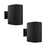 Biamp Desono DX-S8 8” High Output Coaxial Surface Mount Indoor/Outdoor Loudspeaker w/ HF compression driver. 8 Ohm or 70V/100V operation, included ClickMount pan-tilt mounting bracket (Pair, Black) - 910.0109.900 - Creation Networks