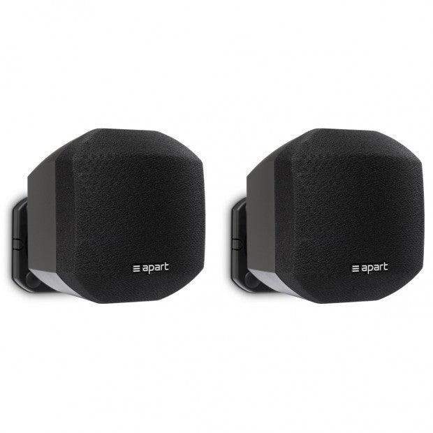 Biamp Desono MASK2 2.5" compact design surface mount loudspeaker, 8 ohms / 50 watts, wall bracket included (Pair, Black) - 911.0635.900 - Creation Networks