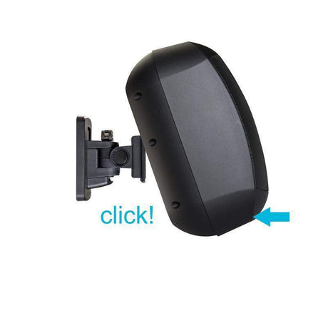 Biamp Desono MASK4C 4.25" small design two-way surface mount loudspeaker, 8 ohms / 70 watts, CLICKMOUNT bracket and safety cable included (Pair, Black) - 911.0637.900 - Creation Networks