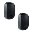 Biamp Desono MASK6C 6.5" design two-way surface mount loudspeaker, 8 ohms / 200 watts, CLICKMOUNT bracket and safety cable included (Pair, Black) - 911.0641.900 - Creation Networks