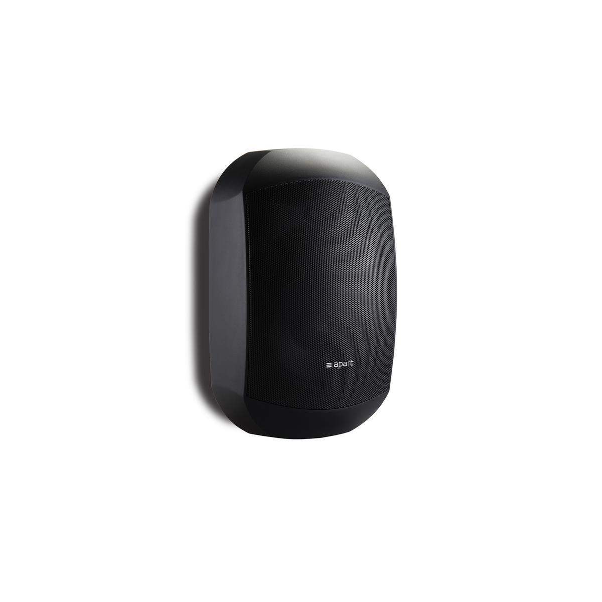 Biamp Desono MASK6CT 6.5" design two-way surface mount loudspeaker, 70 - 100 volt / 60 watts or 16 ohms / 200 watts, CLICKMOUNT bracket and safety cable included (Pair, Black) - 911.0643.900 - Creation Networks