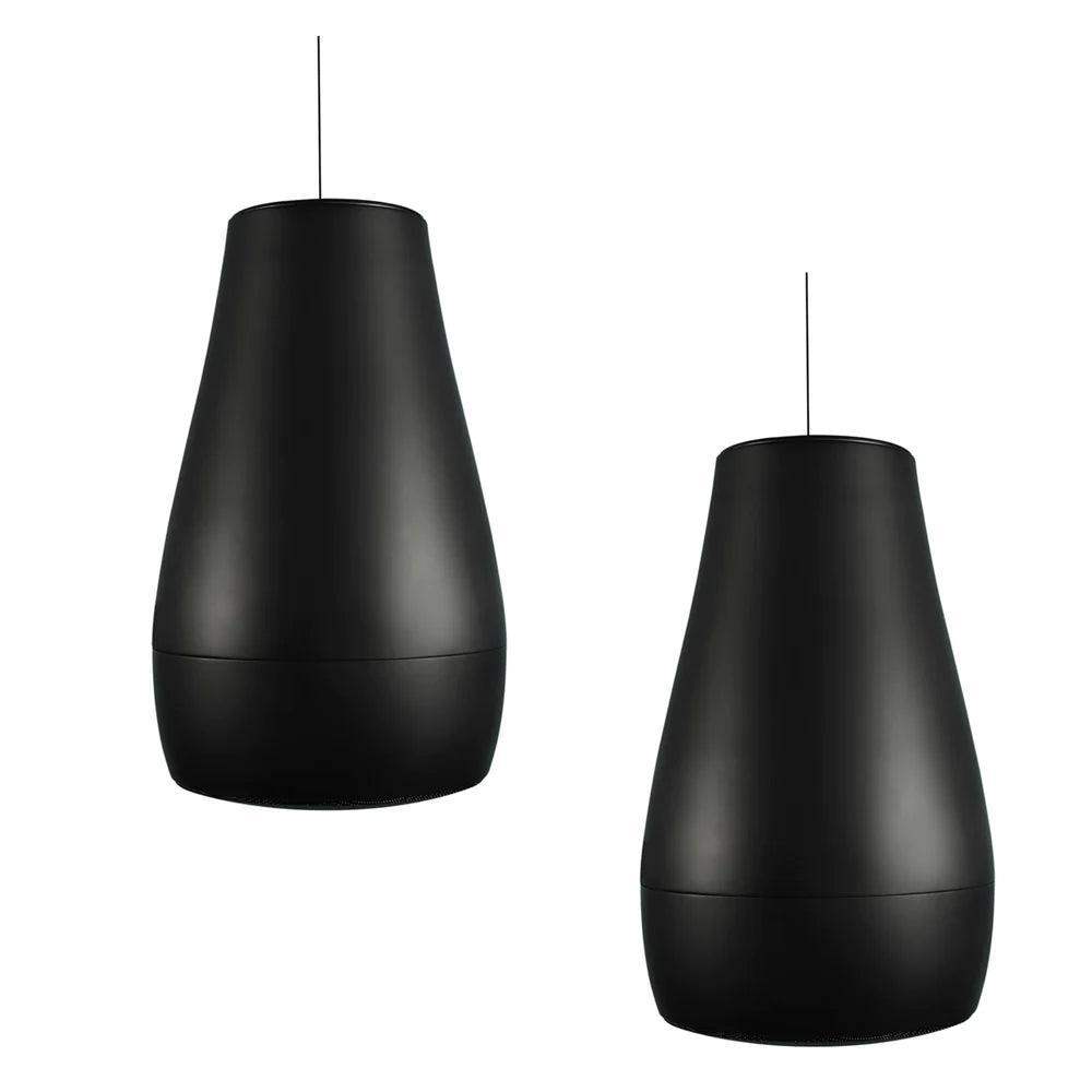 Biamp Desono P6 Pendant, Indoor/Outdoor 6.5" Coaxial Loudspeaker, Raindrop Profile (Pair, Black) - 911.0921.900 - Creation Networks