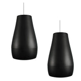 Biamp Desono P6 Pendant, Indoor/Outdoor 6.5" Coaxial Loudspeaker, Raindrop Profile (Pair, Black) - 911.0921.900 - Creation Networks