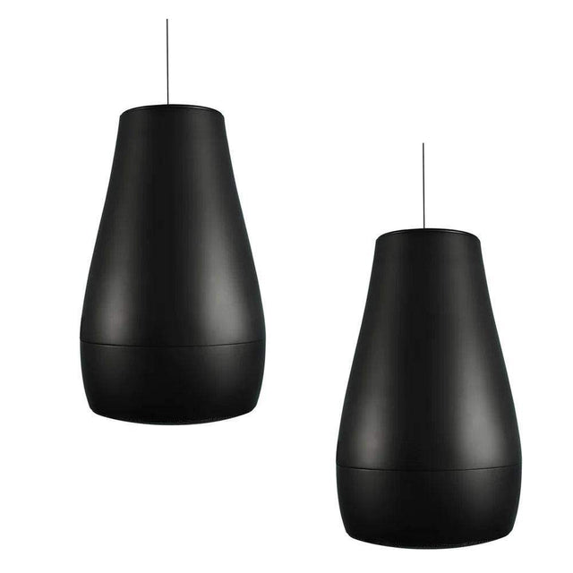 Biamp Desono P6 Pendant, Indoor/Outdoor 6.5" Coaxial Loudspeaker, Raindrop Profile (Pair, Black) - 911.0921.900 - Creation Networks