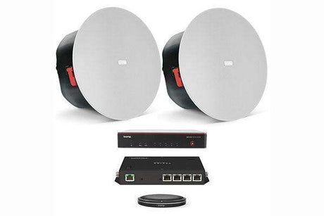 Biamp Devio MRB-M-SCX400-T Medium meeting room bundle with Devio SCX 400 and black table microphones - 950.1792.900 - Creation Networks