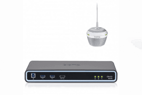 Biamp Devio SCR-25 Pendant Microphone Solution (White mic) - 911.0491.900 - Creation Networks