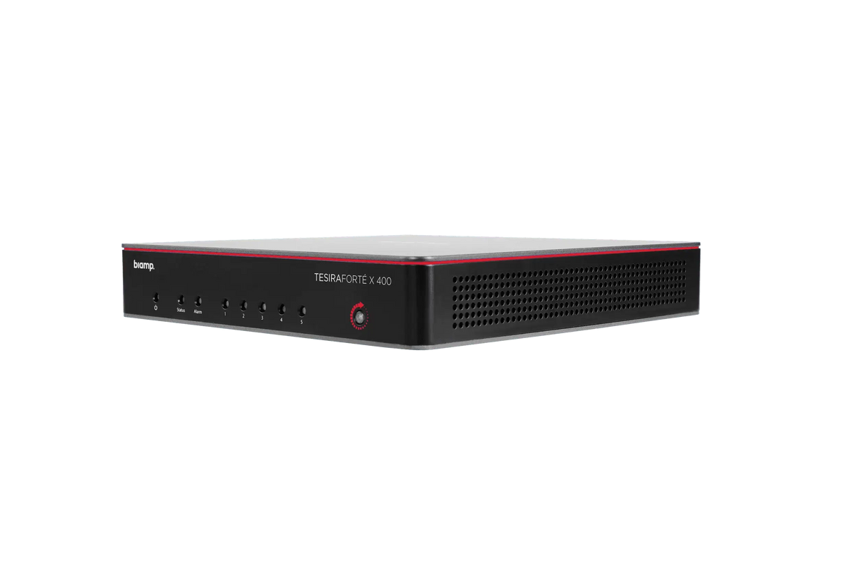 Biamp Tesira MRB-L-X400-C Certified large room bundle with TesiraFORTE X 400 and ceiling microphones - 950.1805.900 - Creation Networks