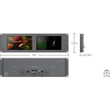 Blackmagic Design SmartScope Duo 4K Rack-Mounted Dual 6G-SDI Monitors - HDL-SMTWSCOPEDUO4K2 - Creation Networks