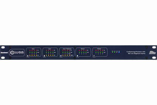 BSS 10 analog mic/line input, 8 analog output, networked signal processor w/ 8 independent AEC algorithms, telephone hybrid & BLU link - BSSBLU102M - Creation Networks