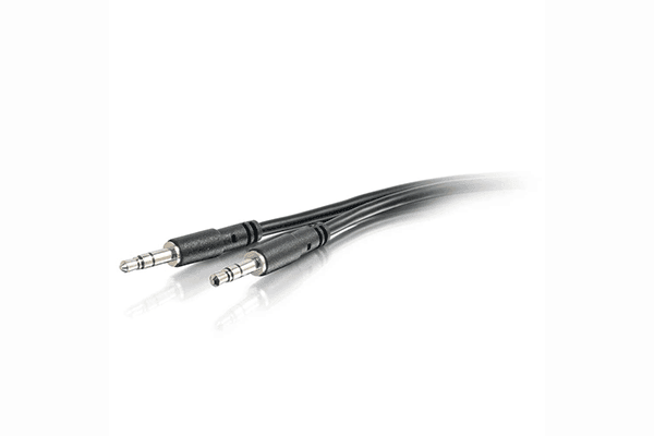 C2G 10ft (3m) Slim Aux 3.5mm Audio Cable - M/M - 22602 - Creation Networks